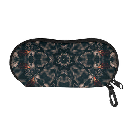 Vintage Kaleidoscope Print Glasses Case