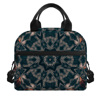 Vintage Kaleidoscope Print Insulated Lunch Bag
