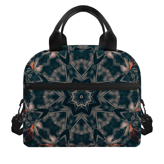 Vintage Kaleidoscope Print Insulated Lunch Bag
