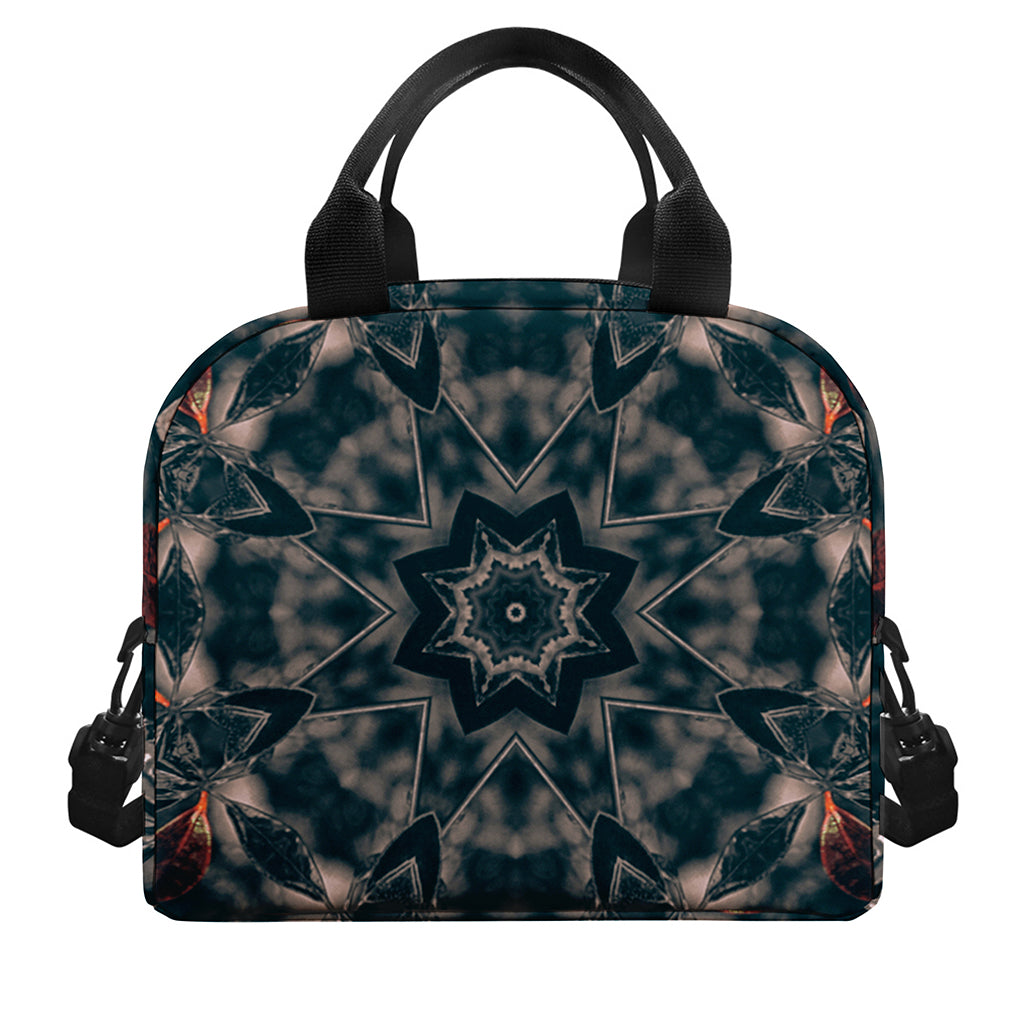 Vintage Kaleidoscope Print Insulated Lunch Bag