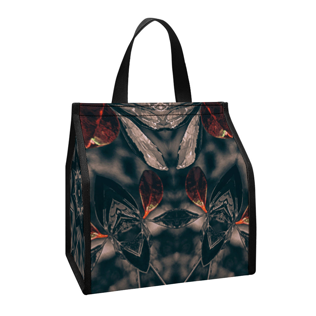 Vintage Kaleidoscope Print Insulated Lunch Tote