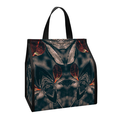 Vintage Kaleidoscope Print Insulated Lunch Tote