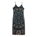 Vintage Kaleidoscope Print Jersey Midi Cami Dress
