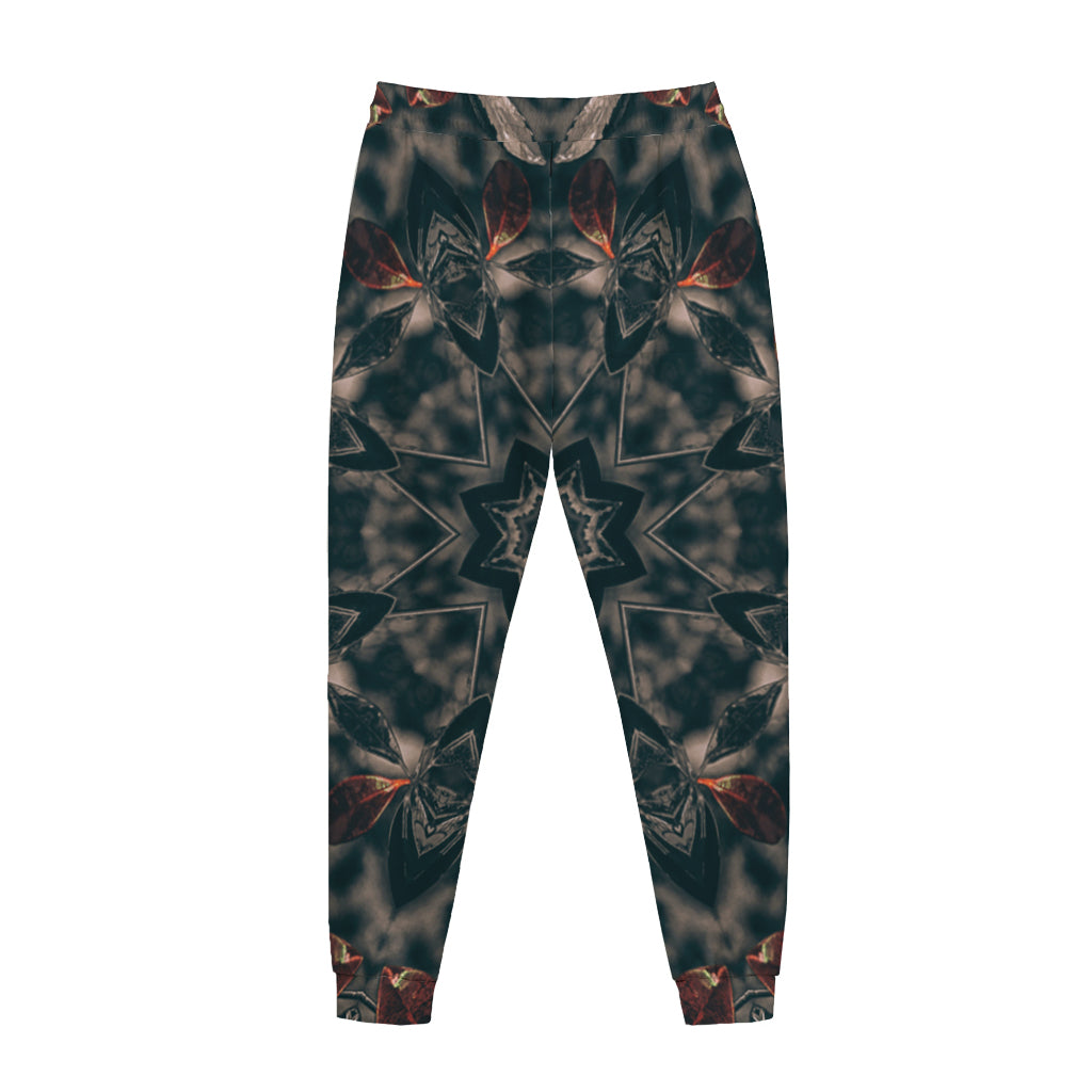 Vintage Kaleidoscope Print Jogger Pants