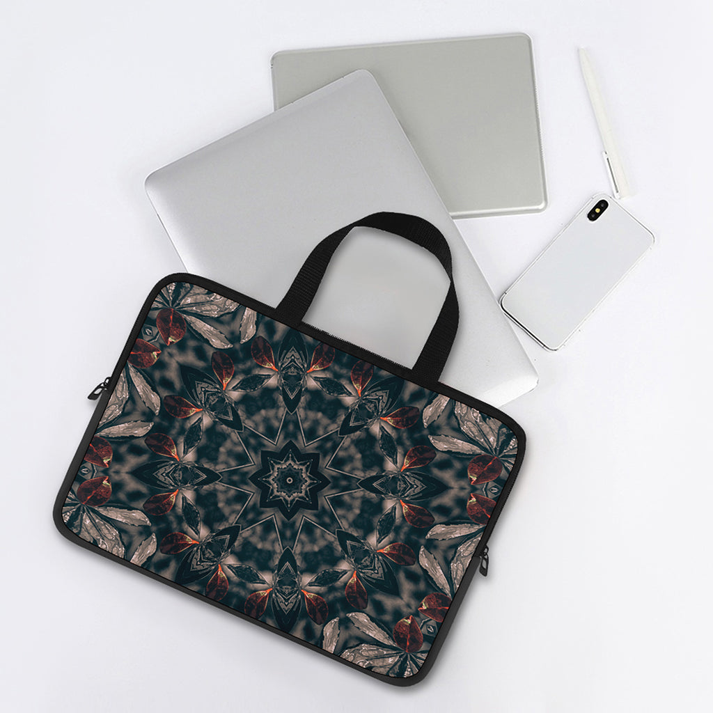 Vintage Kaleidoscope Print Laptop Sleeve With Handle