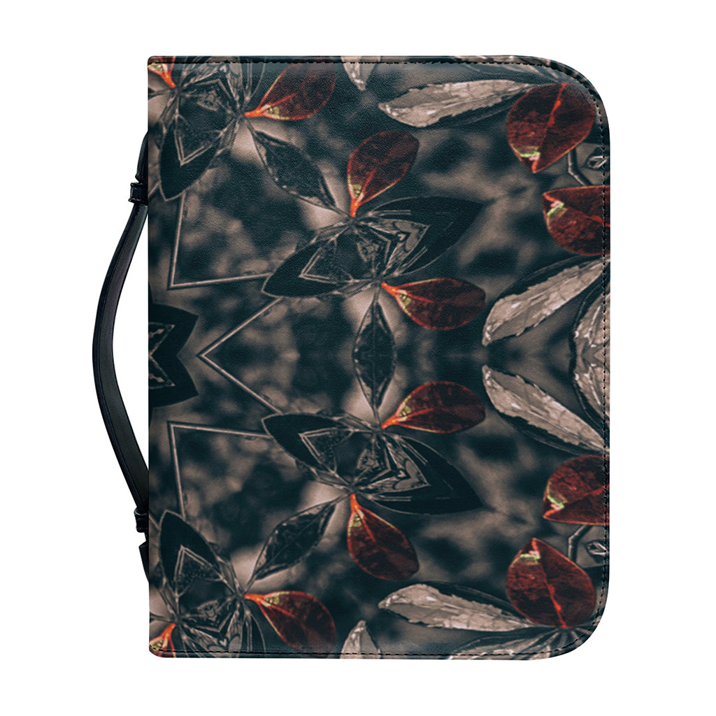 Vintage Kaleidoscope Print Leather Bible Cover