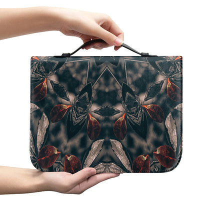 Vintage Kaleidoscope Print Leather Bible Cover