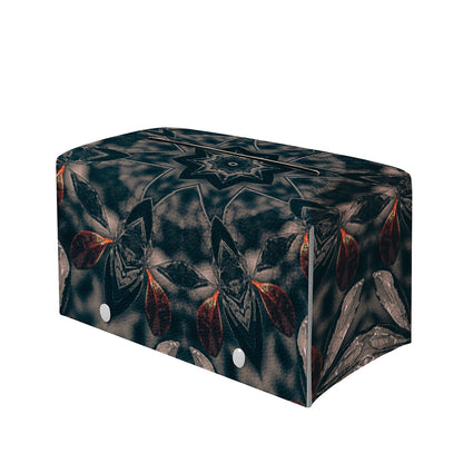 Vintage Kaleidoscope Print Leather Tissue Box Cover
