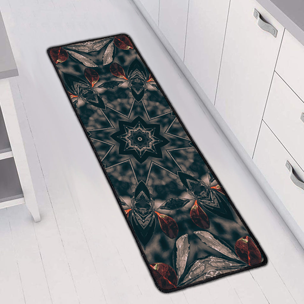 Vintage Kaleidoscope Print Long Kitchen Mat