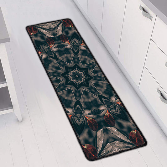 Vintage Kaleidoscope Print Long Kitchen Mat