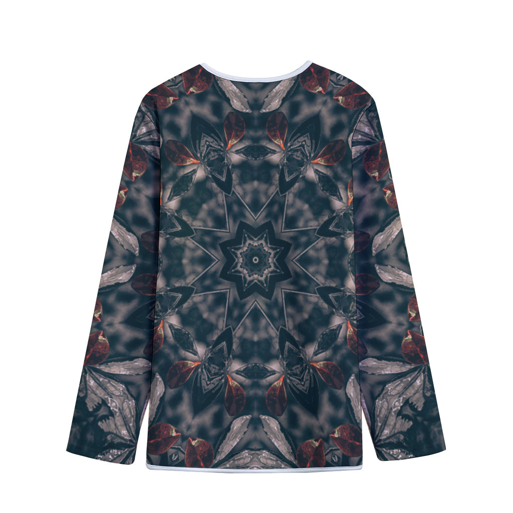 Vintage Kaleidoscope Print Long Sleeve Short Coat