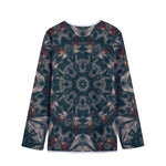 Vintage Kaleidoscope Print Long Sleeve Short Coat