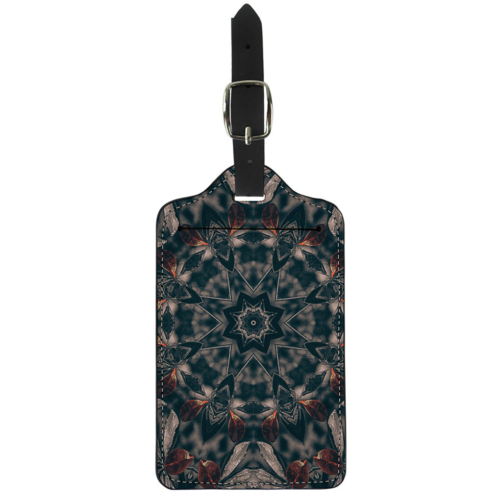 Vintage Kaleidoscope Print Luggage Tag