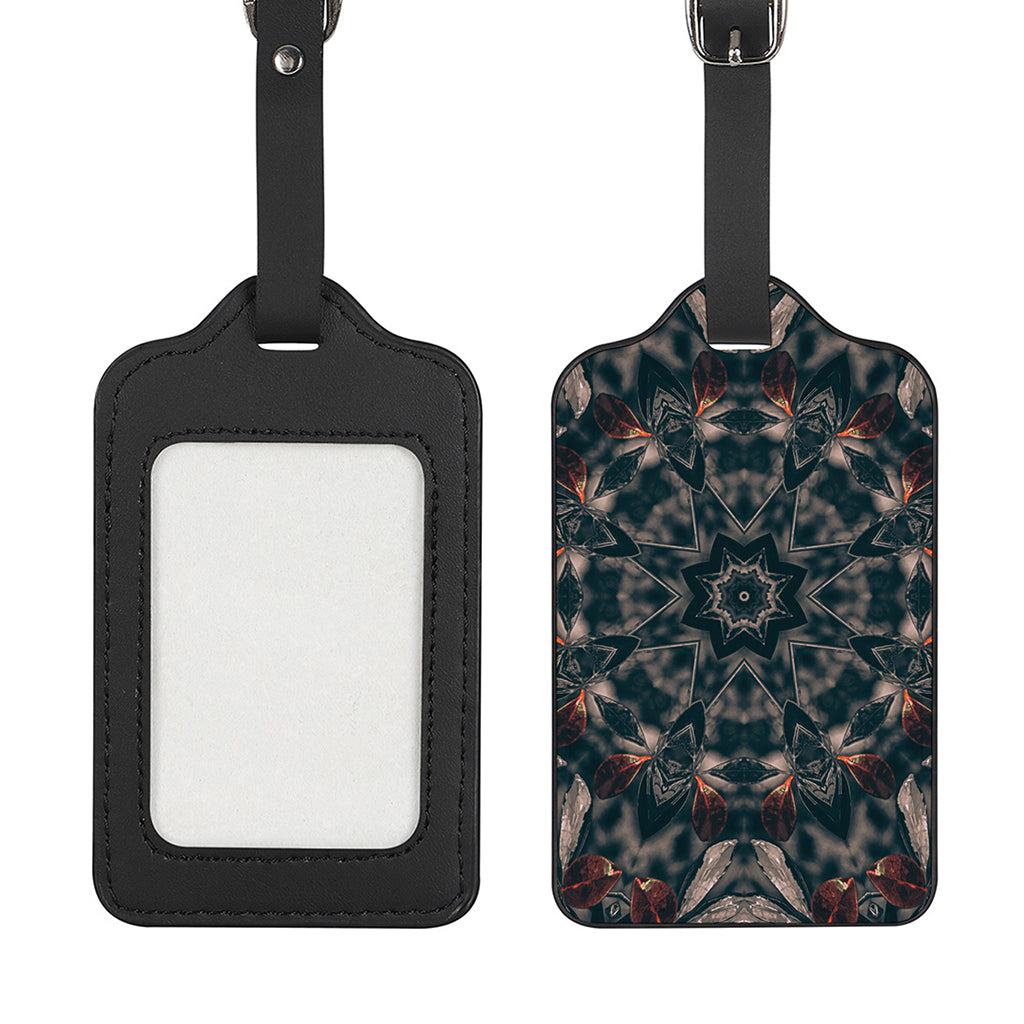 Vintage Kaleidoscope Print Luggage Tag