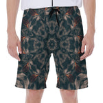 Vintage Kaleidoscope Print Men's Beach Shorts