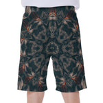 Vintage Kaleidoscope Print Men's Beach Shorts