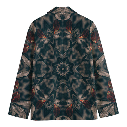 Vintage Kaleidoscope Print Men's Blazer