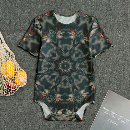 Vintage Kaleidoscope Print Men's Bodysuit