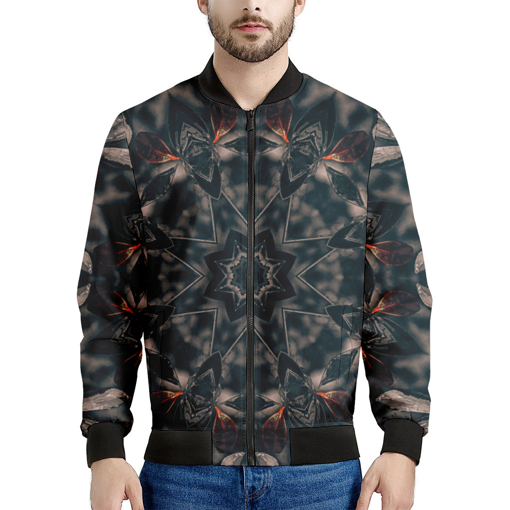 Vintage Kaleidoscope Print Men's Bomber Jacket