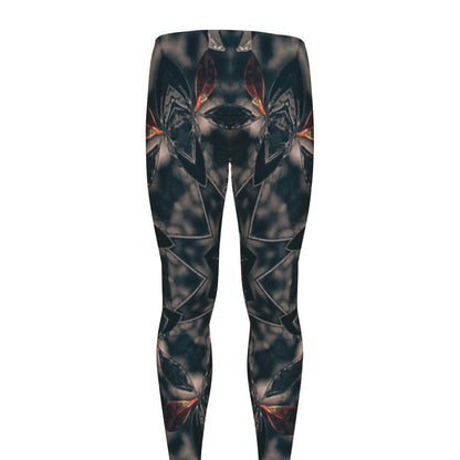 Vintage Kaleidoscope Print Men's leggings