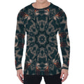 Vintage Kaleidoscope Print Men's Long Sleeve T-Shirt