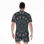 Vintage Kaleidoscope Print Men's Rompers