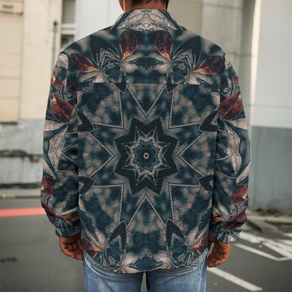 Vintage Kaleidoscope Print Men's Shirt Jacket