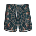 Vintage Kaleidoscope Print Men's Sports Shorts