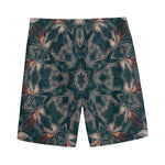 Vintage Kaleidoscope Print Men's Sports Shorts