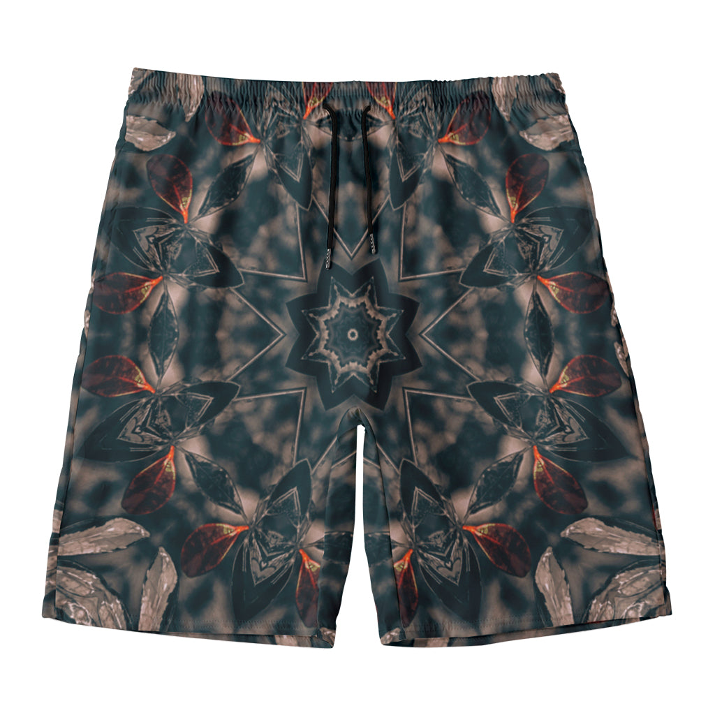 Vintage Kaleidoscope Print Men's Swim Trunks