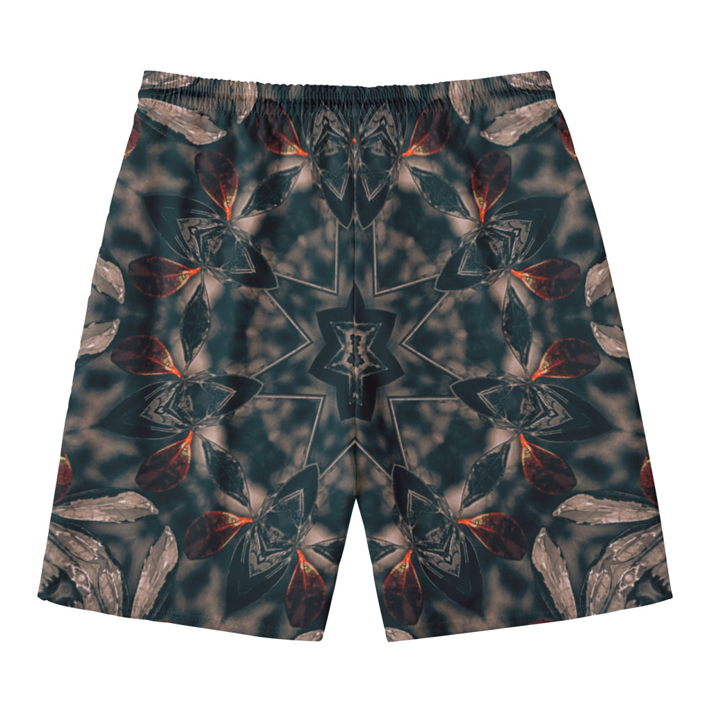 Vintage Kaleidoscope Print Men's Swim Trunks