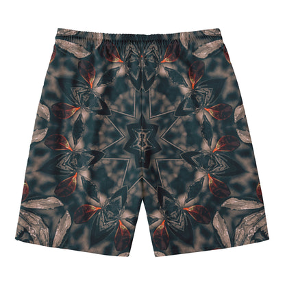 Vintage Kaleidoscope Print Men's Swim Trunks