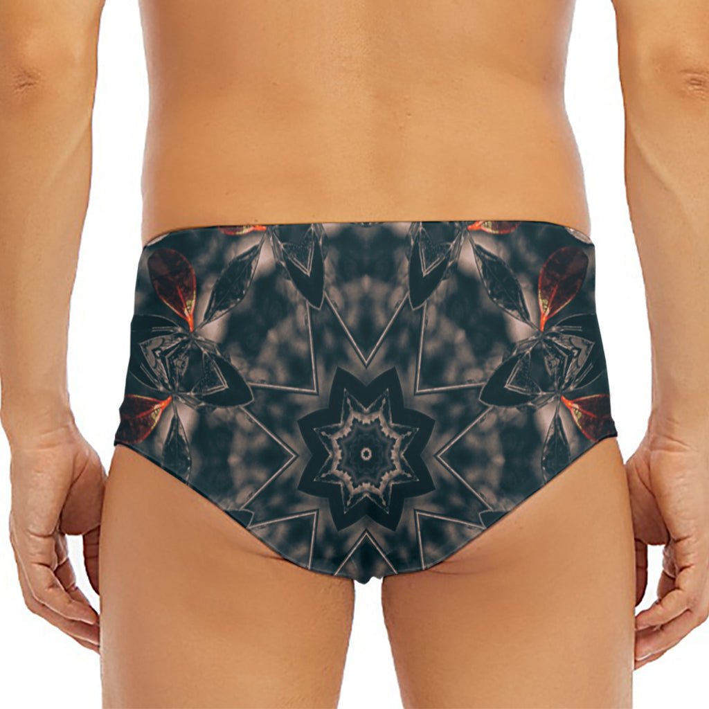 Vintage Kaleidoscope Print Men's Triangle Swim Briefs