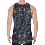 Vintage Kaleidoscope Print Men's Velvet Tank Top