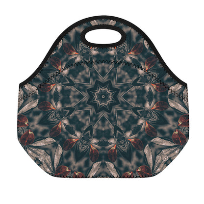 Vintage Kaleidoscope Print Neoprene Lunch Bag