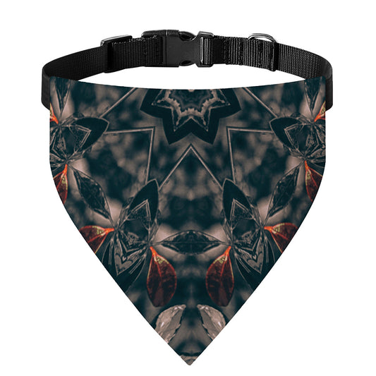 Vintage Kaleidoscope Print Over The Collar Dog Bandana