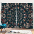 Vintage Kaleidoscope Print Pencil Pleat Curtains