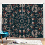 Vintage Kaleidoscope Print Pencil Pleat Curtains