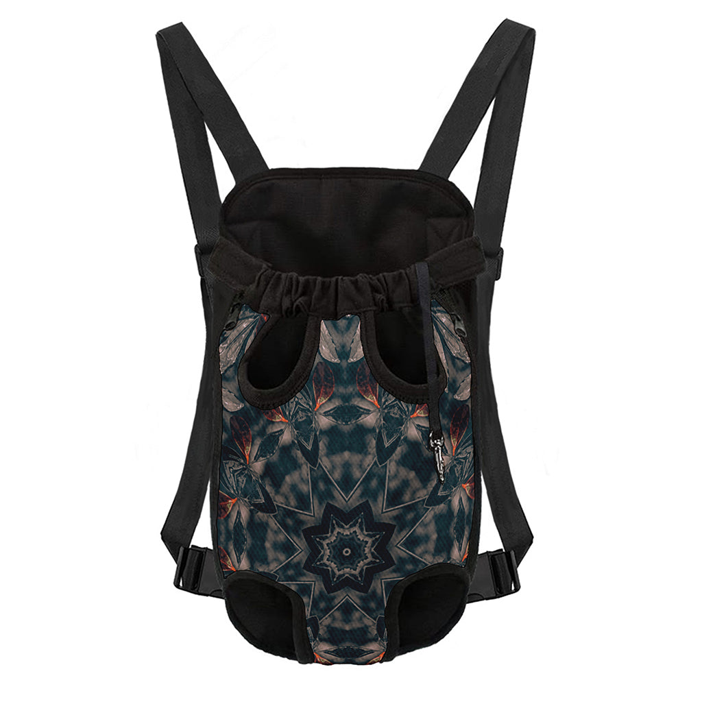 Vintage Kaleidoscope Print Pet Carrier Backpack