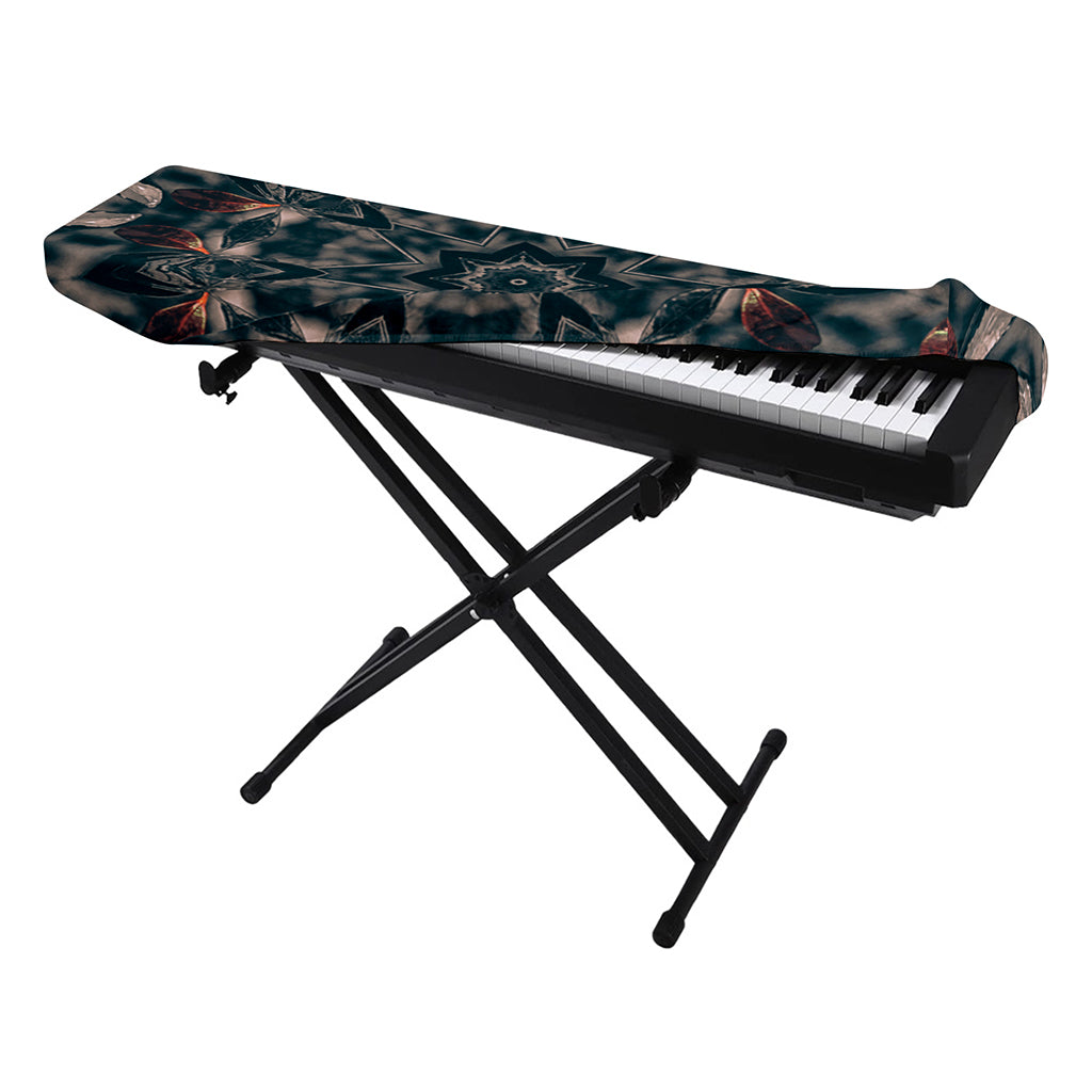 Vintage Kaleidoscope Print Piano Keyboard Cover
