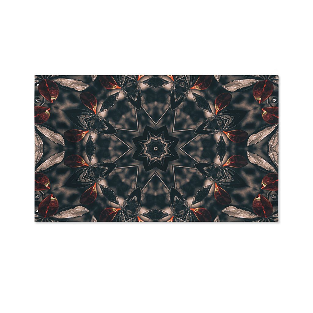 Vintage Kaleidoscope Print Polyester Flag