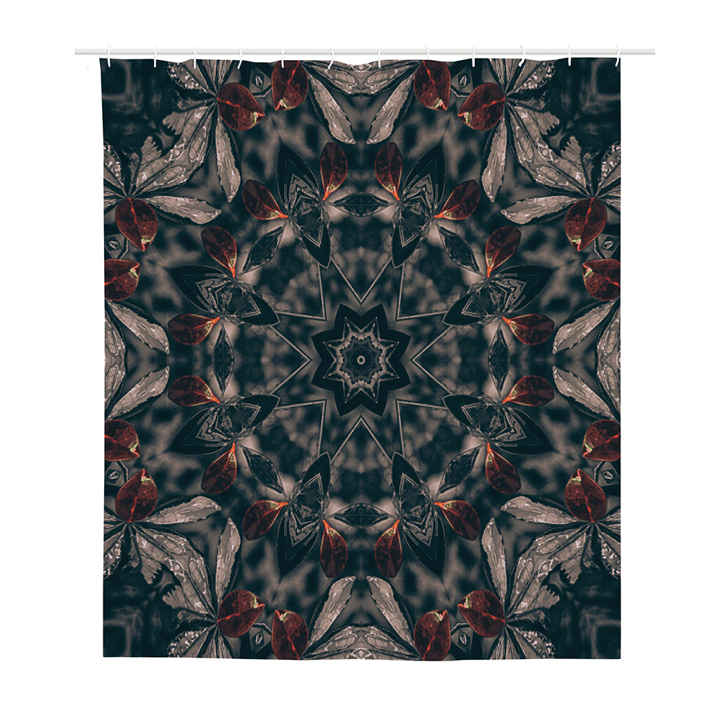 Vintage Kaleidoscope Print Polyester Shower Curtain