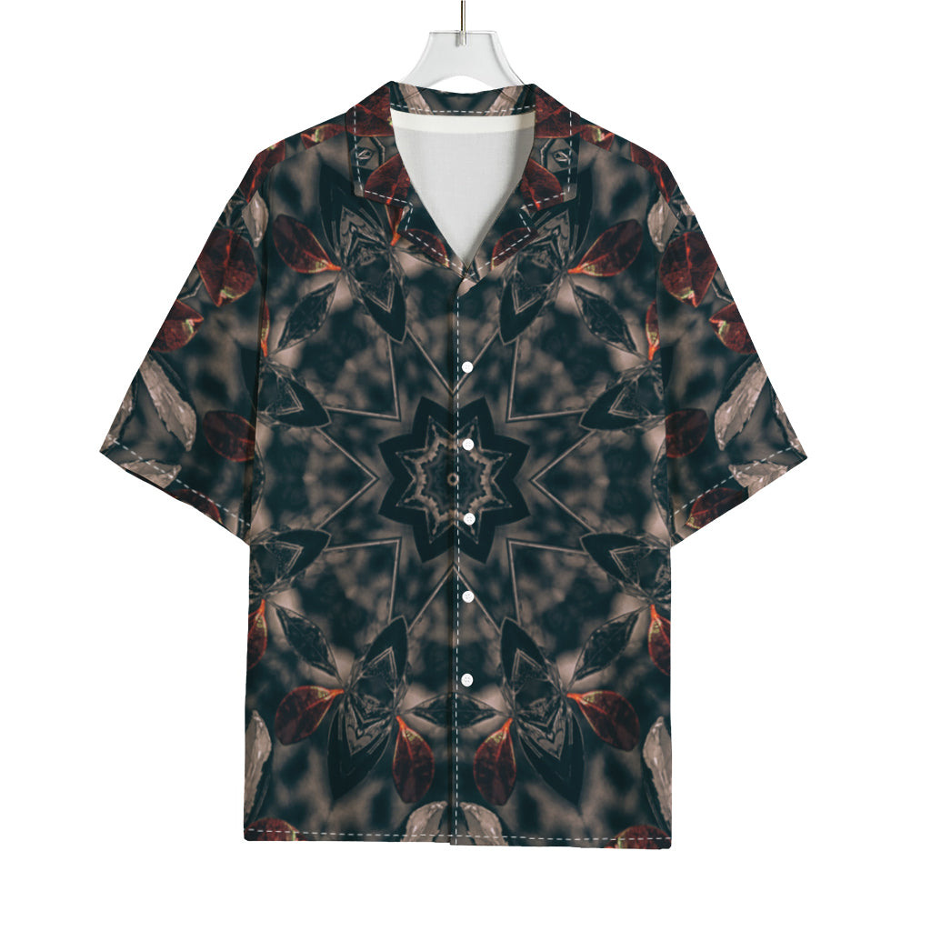 Vintage Kaleidoscope Print Rayon Hawaiian Shirt
