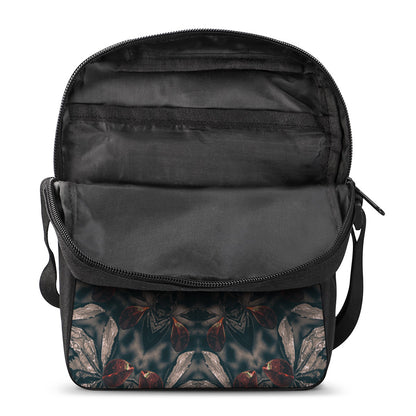 Vintage Kaleidoscope Print Rectangular Crossbody Bag