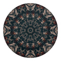 Vintage Kaleidoscope Print Round Blanket