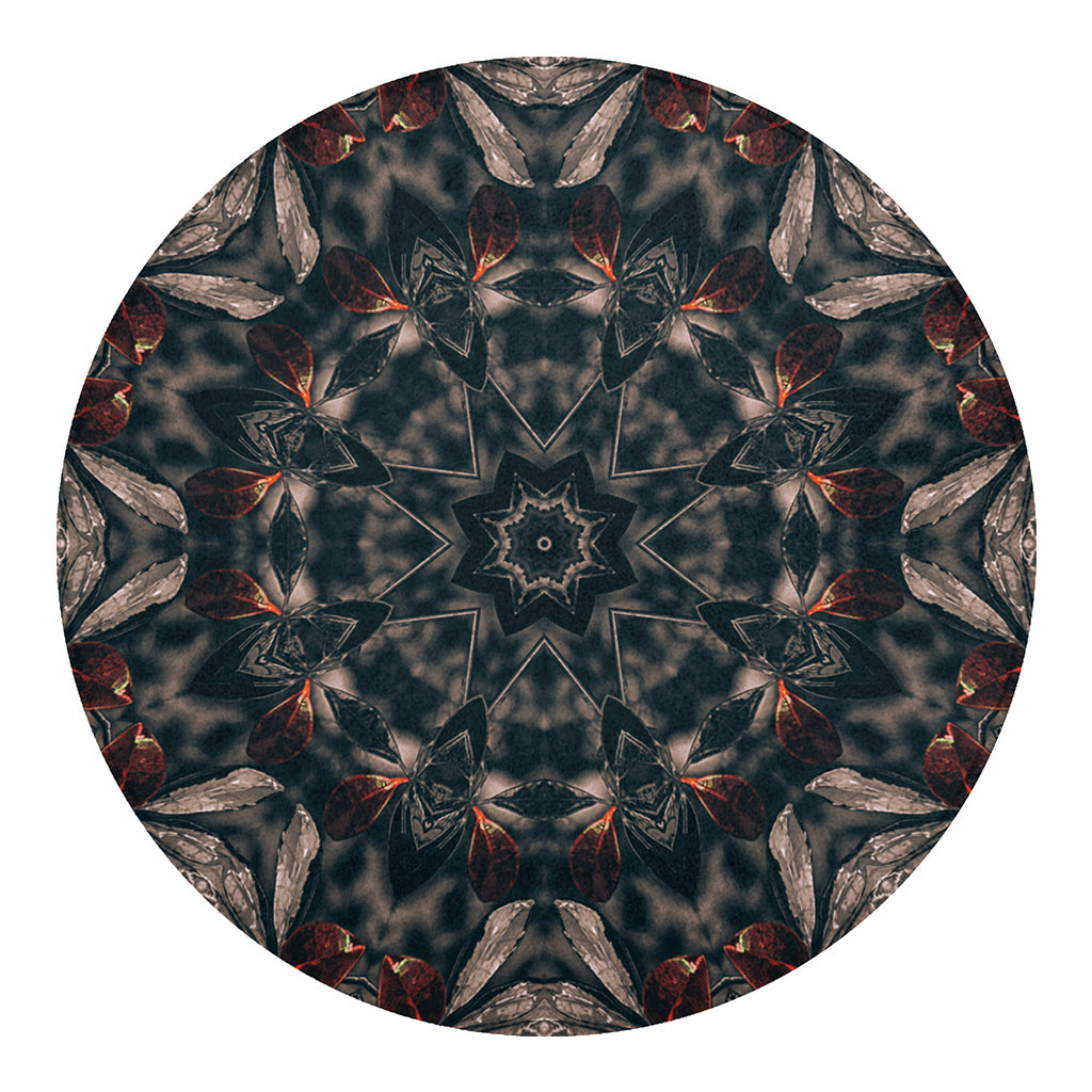 Vintage Kaleidoscope Print Round Blanket