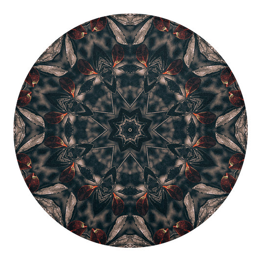 Vintage Kaleidoscope Print Round Blanket