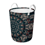Vintage Kaleidoscope Print Round Laundry Basket