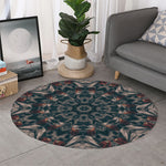 Vintage Kaleidoscope Print Round Rug
