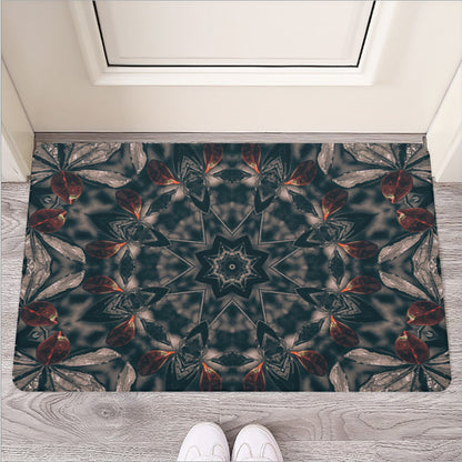 Vintage Kaleidoscope Print Rubber Doormat